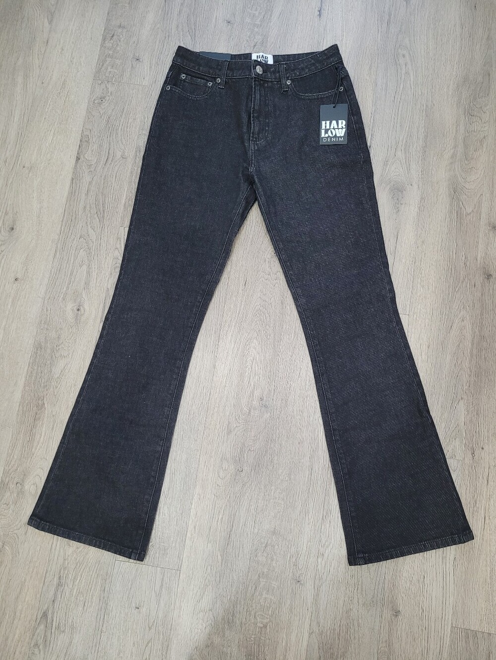 Brand New Harlow Denim Boot Cut Black Jeans Size: 27
